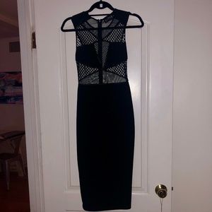 Nasty Gal Rehab Black Cutout Dress